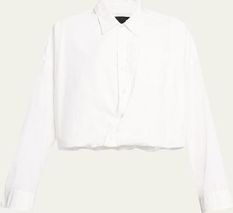 R13 Long-Sleeve Bubble Shirt