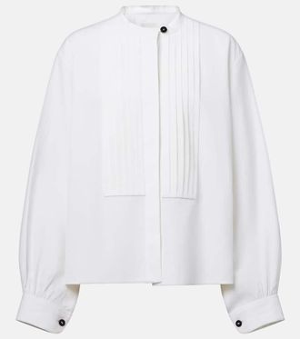 Jil Sander Plisse linen shirt