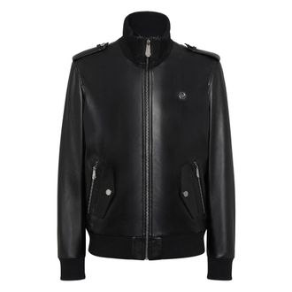 Philipp Plein Heren, Jassen, Zwart, Maat: M Zijde