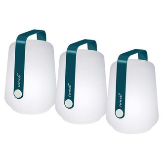 Fermob Balad Akku LED-Leuchte H 12 cm, acapulcoblau (3er-Set)