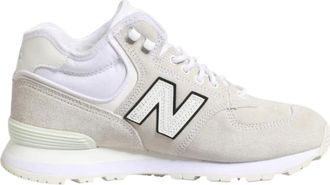 New Balance Off White Suede Low Top Trainers