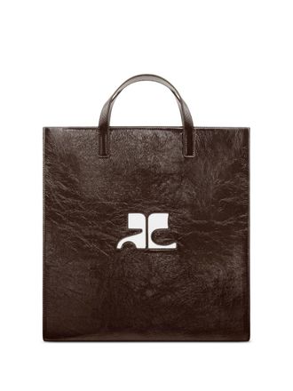 Courrèges Borsa tote Reedition Naplack - Marrone