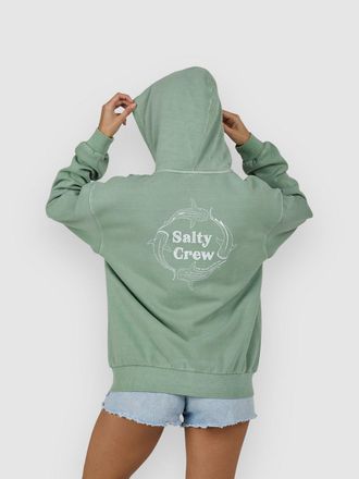 Salty Crew Respect Sudadera con Cremallera verde