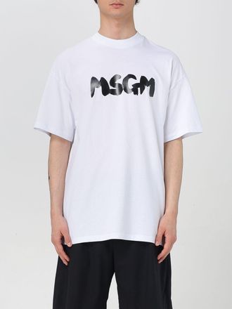 Msgm T-shirt in cotone con stampa logo Msgm