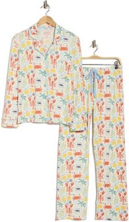 PJ Salvage Cloud Jersey Pajamas in Ivory at Nordstrom Rack, Size X-Large