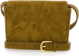 SOEUR Womens Belt Bag Bell Brown Cotton Shoulder