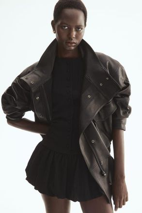 H&M Bubble-hem dress in Black at Nordstrom, Size X-Small