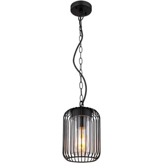 Globo Lighting L&aacute;mpara Colgante - Nina - Negro - Metal - &Oslash; 16cm - E27 - - Globo