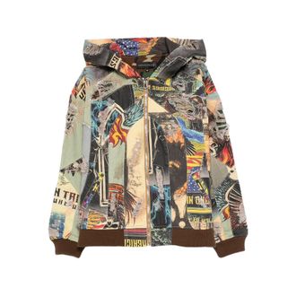 Who Decides War by Ev Bravado Patchwork Zip-up Jacket