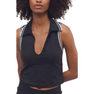 Free People FP Movement Forehand Polo in Black at Nordstrom, Size X-Small
