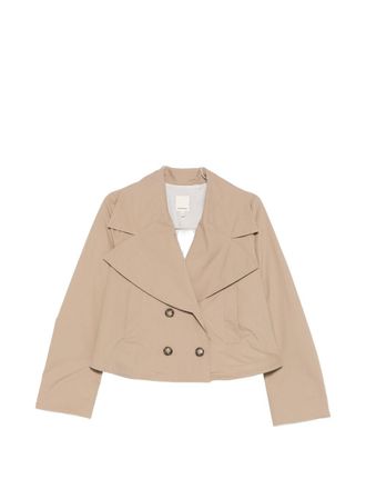 Emporio Armani Womens Cotton Double-Breasted Jacket