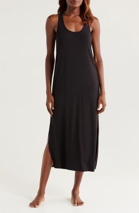 Nordstrom Cool Touch Tank Nightgown in Black at Nordstrom, Size Small