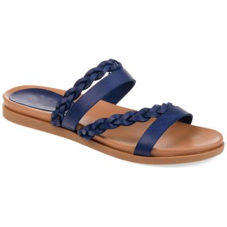 Journee Collection Women & apos;s Colette Medium and Wide Width Flat Sandals