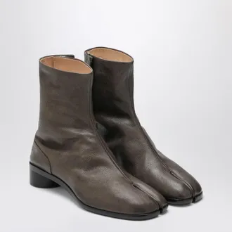Maison Margiela Tabi-Stiefelette aus braunem Leder