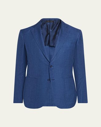 Brioni Mens Silk Plume Jacket