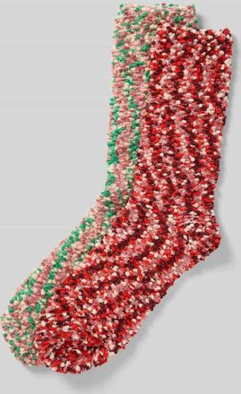 Jake*s Casual Socken aus Effektgarn im 2er-Pack in Kirsche, Gr&ouml;&szlig;e 35-38