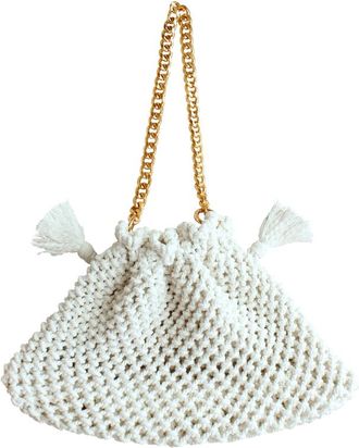 Brunna.Co The Lyon Macrame Tote Bag In Off White at Nordstrom, Size Small