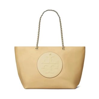 Tory Burch Shopping Bags, female, Beige, ONE SIZE, Ella Chain Zip Tote