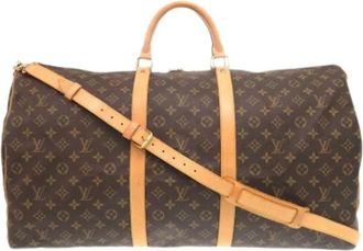 Louis Vuitton Pre-owned Weekend Bags, female, Brown, Size: ONE SIZE Pre-owned Keepall Bandouliere 60