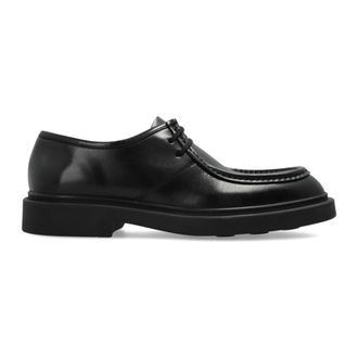 Jil Sander Lace Up Loafers - Heren - Veterschoenen - Zwart - 42 EU - Leer - Schoenen