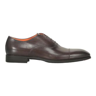 Santoni Business Shoes, male, Brown, Size: 11 1/2 US Lace-up Shoes