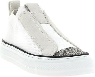 Brunello Cucinelli Monile Slip-On Sneaker - White