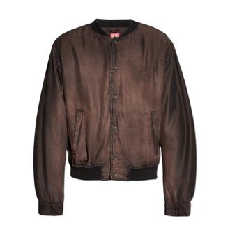 Diesel D-Belmor-S Jas - Heren - Bomber jackets - Bruin - S - Katoen - Jassen