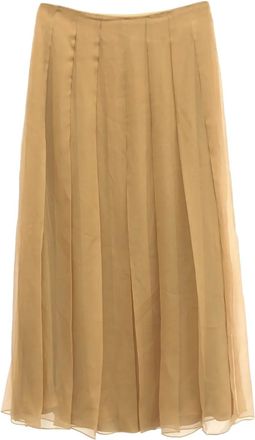 Gucci Gonna midi in seta anni 2000 - Rosa