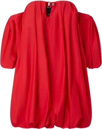 Pinko Rode Jurk voor elke gelegenheid - Dames - Blouses - Rood - XS - Katoen - Overhemden