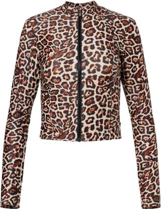 Goldbergh Lange mouw ritsjas - Dames - Zomerjassen - Bruin - L - Jassen