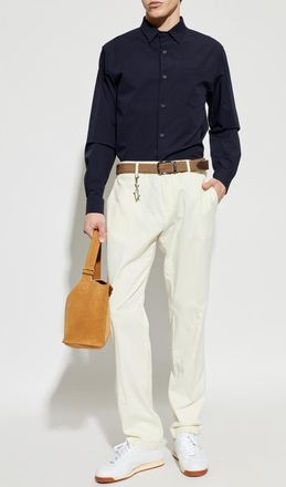 Paul & Shark Trousers With Logo, Mens, Cream