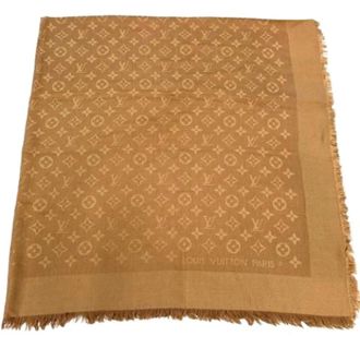 Louis Vuitton Pre-owned Shawl - Dames - Pre-owned - Bruin - Maat: ONE Size Zijde