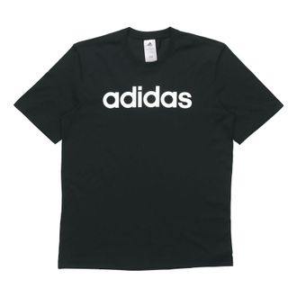 adidas E Lin Tee Casual Sports Short Sleeve Black DU0404