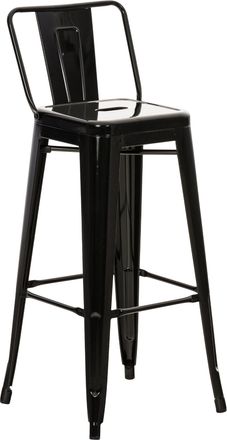 Clp Taburete De Bar De Metal Mason Negro