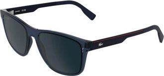 Lacoste Rechthoekige Zonnebril - Heren - Zonnebrillen - Blauw - 56 MM - Accessoires