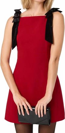 Astr Ambria Bow Mini Dress In Red