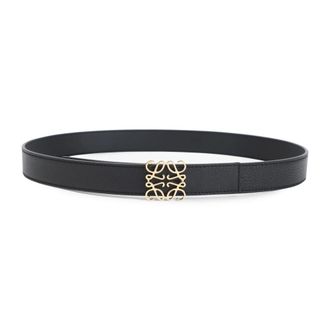 Loewe Belts, female, Black, Size: 75 CM Reversible Anagram Belt