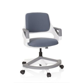 hjh OFFICE Silla giratoria para ni&ntilde;os tela gris