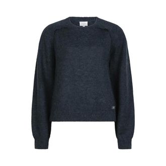 Dante6 Groene 2-in-1 Laagjes Gebreide Trui - Dames - Truien - Blauw - Maat: M Wol
