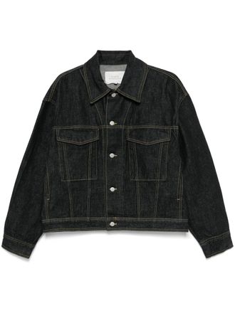 STUDIO NICHOLSON denim jacket - men - Organic Cotton - S - Black