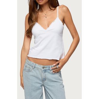 Edikted Glendon Camisole in White at Nordstrom, Size X-Large