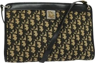 Dior Pre-owned Cross Body Bags, female, Multicolor, Size: ONE SIZE Pre-owned Vintage Canvas Shoulder Bag