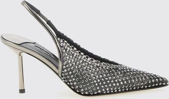 Le Silla Slingback Gilda Le Silla in nylon a rete con strass