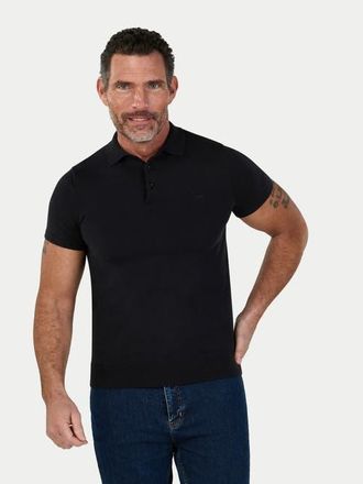 Raging Bull Short Sleeve Knitted Polo Shirt in Black at Nordstrom, Size Xxx-Large