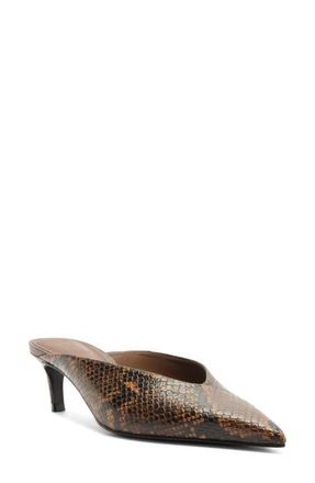 Schutz Loren Mule in Pecan Brown at Nordstrom, Size 10.5