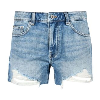 Fracomina Dames, Korte broeken, Blauw, Maat: W25 Katoen