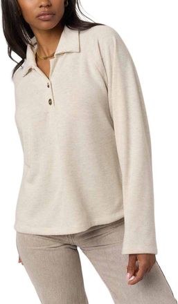 Project Social T Enzo Cozy Collared Henley Sweatshirt