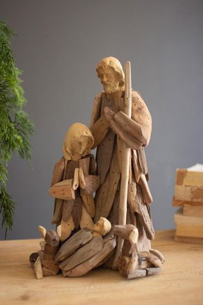 Kalalou Driftwood Mary, Joseph And Jesus