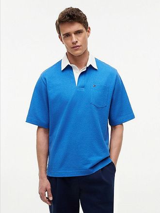 Tommy Hilfiger Relaxed Fit Logo Label Jersey Polo Shirt