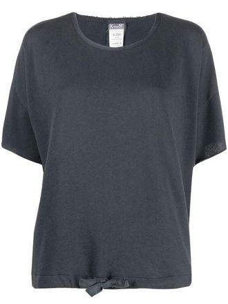 Kristensen Du Nord T-shirt con coulisse - Grigio